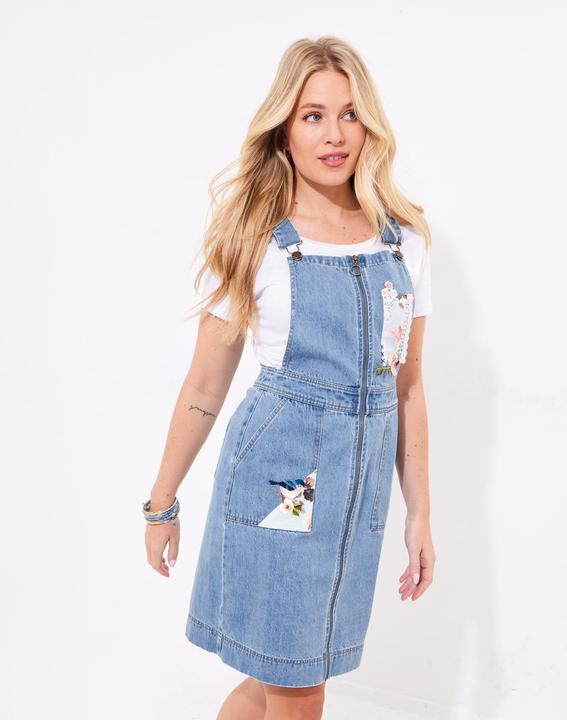 Immagine prodotto Joe Browns Floral Zip-Front Denim Pinafore (44)