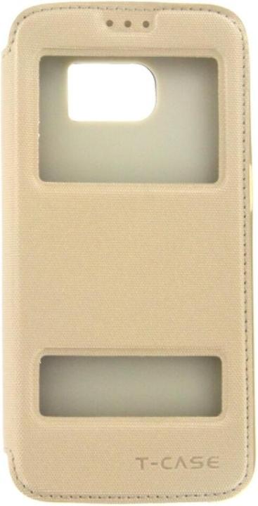 Produktbild T Case T-CASE Lux Magnet FlipCase Samsung S7 Edge Gold (Samsung Galaxy S7 Edge)