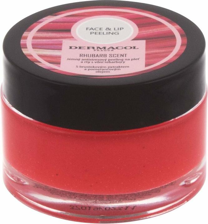 Actual product image Dermacol Face & Lip Peeling Rhubarb Scent (Fluid, 50 ml)