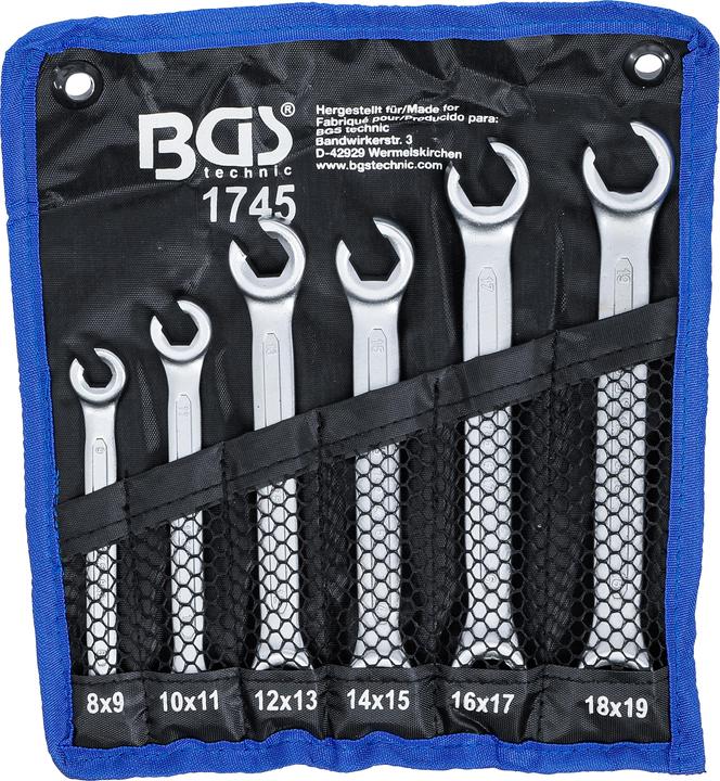 BGS Open double ring spanner set