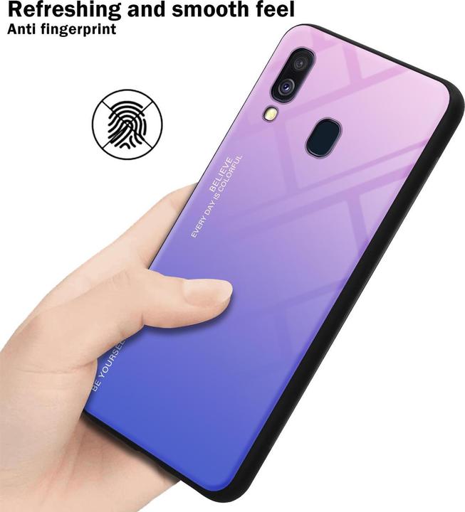 Image du produit Cadorabo Couverture en verre TPU 2 couleurs (Samsung Galaxy A40)