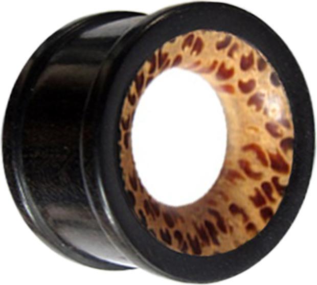 Image du produit Star Piercing Tunnel avec incrustation de noix de coco en bois d'arang (sans laiton, Organique)