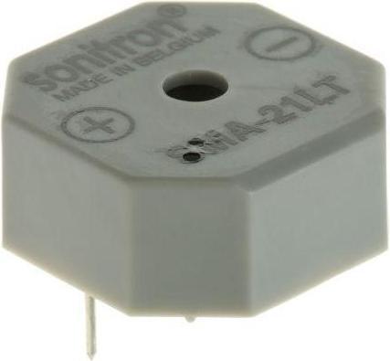 Image du produit Sonitron 90dB Through Hole Buzzer interne multifonctionnel, 17.5 x 17.5 x 8.5mm, 1.5V dc Min, 15V dc Max (Condensateur)