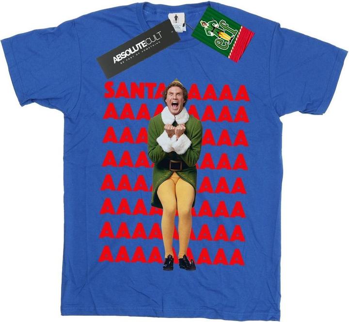Immagine prodotto Elf Buddy Santa Scream Maglietta Ragazzi (116)