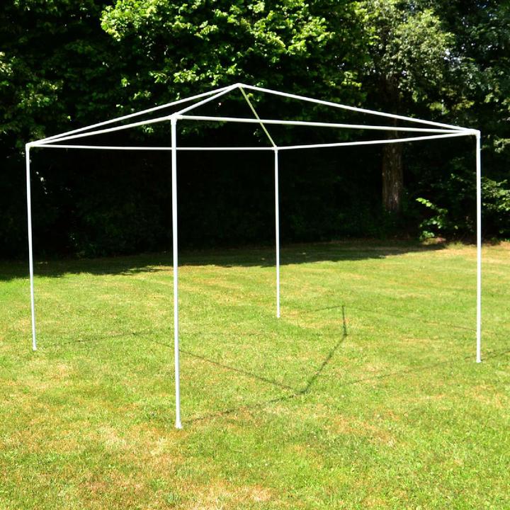 Actual product image VCM Pavillon 3x3 m in grün PE Plane Partyzelt Gartenzelt Stahlgestell Festivalzelt (300 cm, 300 cm)