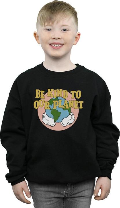 Actual product image Disney Boys Mickey Mouse Be Kind To Our Planet Sweatshirt (116)