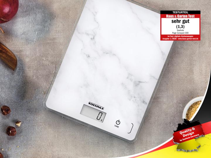 Image du produit Soehnle Balance de cuisine numérique Page Compact 300 Marble