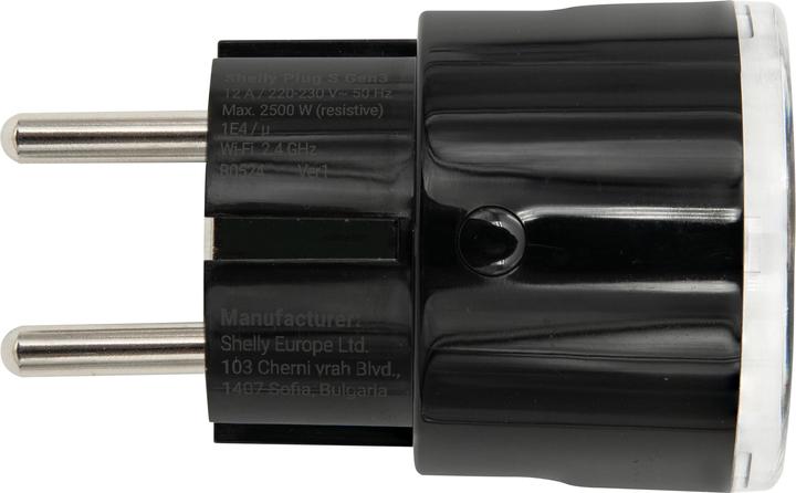 Produktbild Shelly Plug S MTR Gen3 (Black)