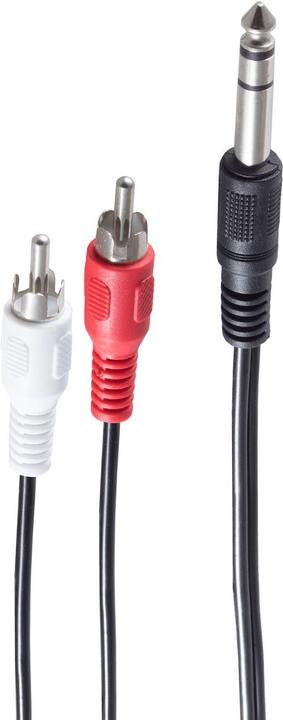 Immagine prodotto Shiverpeaks BS30511 Cavo audio 1,5 m 6,35 mm 2 x RCA Nero (1.50 m)