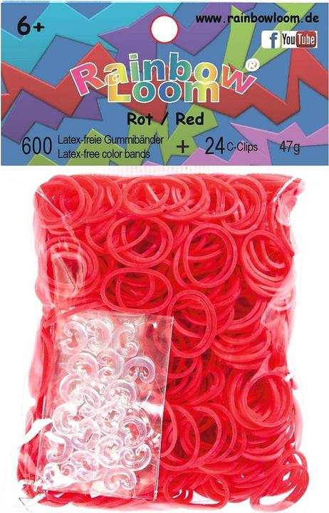 Image du produit Rainbow Loom Élastiques rouges (600 pcs)