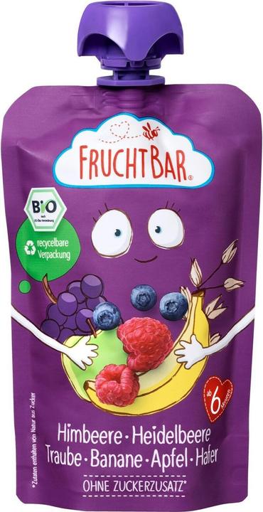 Image du produit Fruchtbar Sachets à écraser fruits et avoine 8x 100 g (800 g)