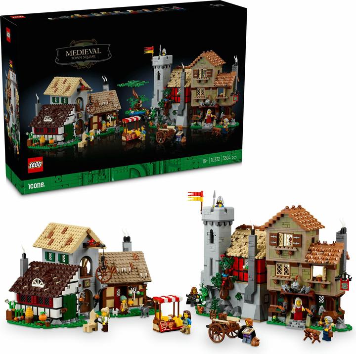 Image du produit LEGO Place de la ville médiévale (10332, LEGO Icons, LEGO difficiles à trouver)