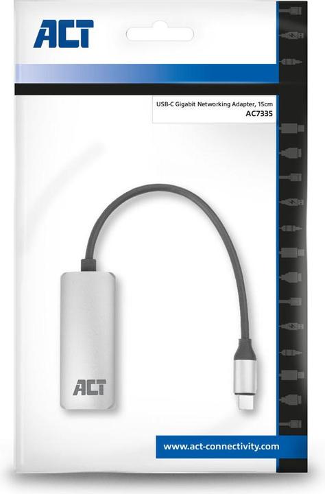 Produktbild USB-C Gigabit network adapter (USB-C, RJ45 Gigabit Ethernet (1x))