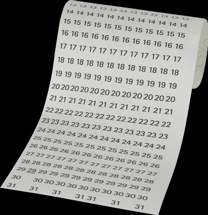 Image du produit Franken Bande de date autocollante