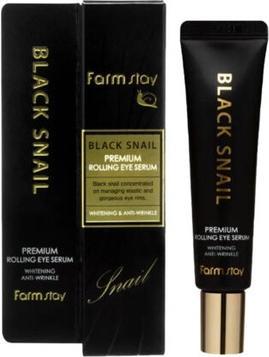 Farm Stay Black Snail Premium Rolling Eye Serum 25ml (Serum, 25 ml)