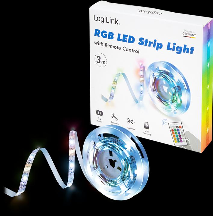 Actual product image LogiLink LED strip (RGB, 300 cm, Indoor)