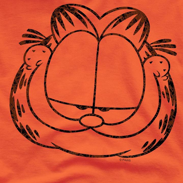 Actual product image Garfield Mens Smirking Distressed T-Shirt (XL)
