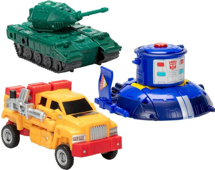Actual product image Hasbro Transformers Legacy United Deluxe Class Action Figures 3-Pack Go-Bot Guardians 14 cm