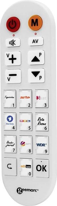 Geemarc TV PHOTO100 TV-Fernbedienung mit Fototasten (Gerätespezifische Fernbedienung)