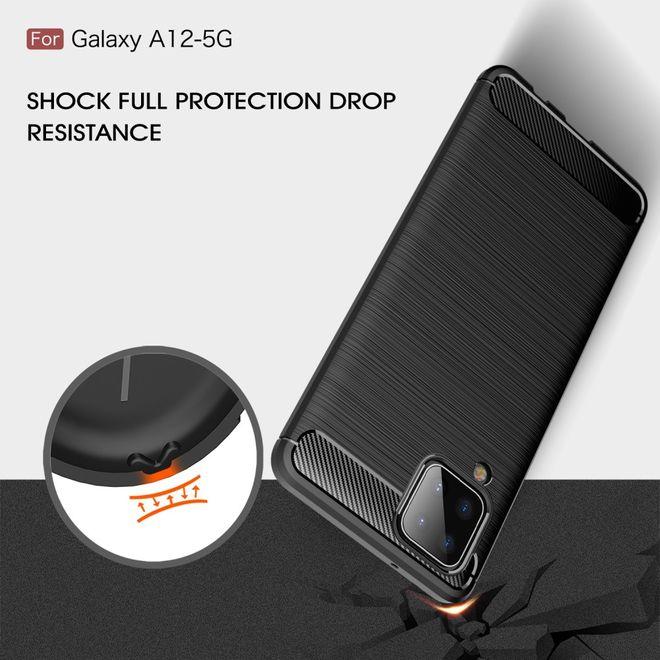 Produktbild MU Style Carbon Fiber TPU Softcase Series (Samsung Galaxy A12)