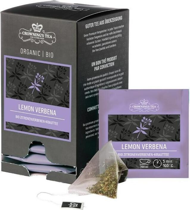 Produktbild Crownings Lemon Verbena Premium Bio-Tee, Packung à 15 Beutel (2 g)