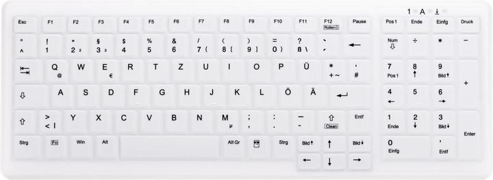 Produktbild Active Key AK-C7000F-FU1-W/GE Tastatur RF kabellos + USB Weiss (DE, Kabellos)