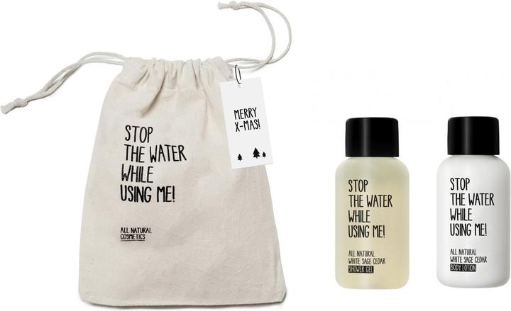 Stop The Water While Using Me! X-mas Mini Bag Gel doccia e lozione corpo alla salvia bianca 2 x 60ml