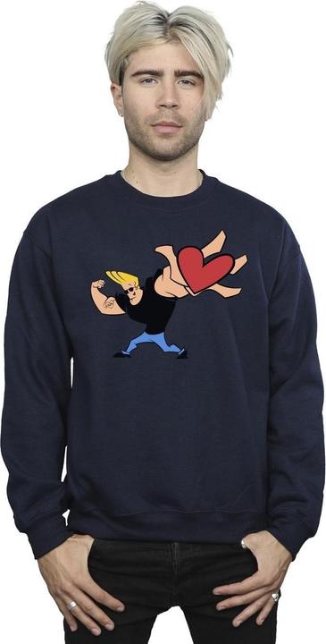 Actual product image Johnny Bravo Mens Heart Present Sweatshirt (L)