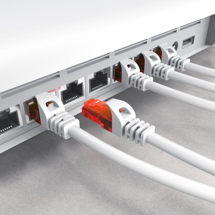 Produktbild CSL CAT.6 Netzwerkkabel - Ethernet Gigabit Lan Kabel RJ45 - Patchkabel - komp. CAT.5 CAT.6 CAT.7 CAT.8 (UTP, CAT6, 15 m)
