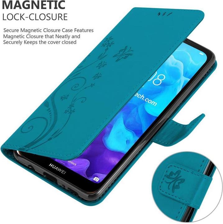 Actual product image Cadorabo Flower Book Cover (Huawei Y6 Pro)