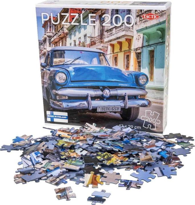 Actual product image Tactic Vintage car puzzle in Havana, 200 pieces. (200 pieces)