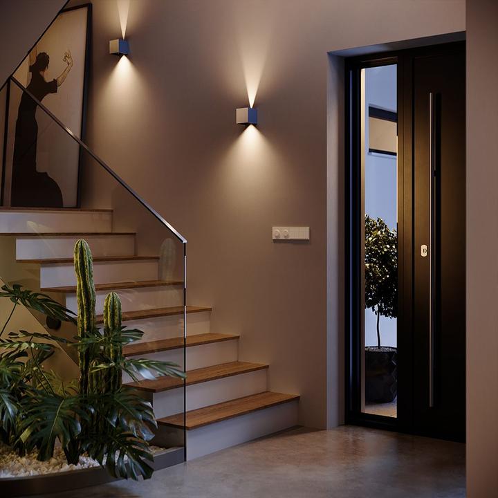 Immagine prodotto s.luce Ixa LED lampada da parete ad angolo regolabile per interni ed esterni IP44 (460 lm)