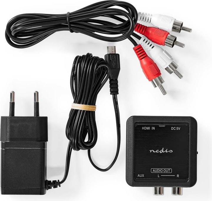 Produktbild Nedis Digital Audio Converter | 1-Weg | Anschlüsse – Eingang: HDMI™ Eingang | Anschlüsse – Ausgang: