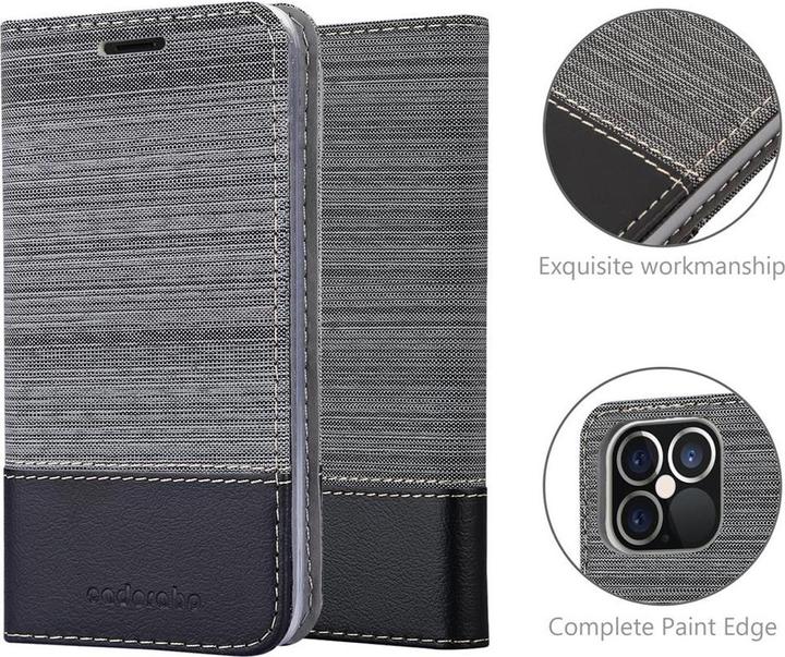 Actual product image Cadorabo Book Jeans Optics Cover (Apple iPhone 12 Pro Max)