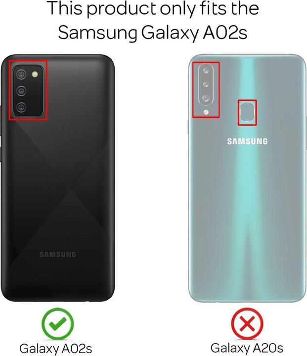 Actual product image Nalia Clear mobile phone case (Samsung Galaxy A02s)