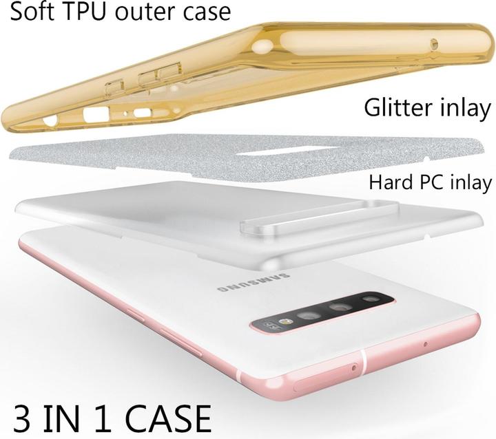 Immagine prodotto Nalia Copertina glitterata (Samsung Galaxy S10+)