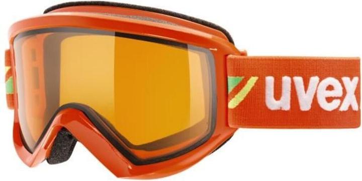 Actual product image Uvex Sports Fire Race ski goggles (colour: 3029 orange, lasergold lite/clear)