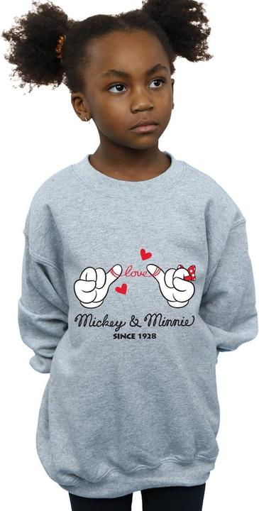 Produktbild Disney Mickey Mouse Love Hands Sweatshirt Mädchen (152, 158)