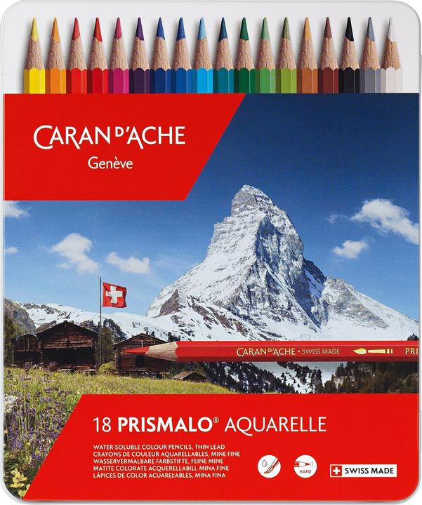 Produktbild Caran d'Ache Prismalo Aquarelle Metallschachtel (Mehrfarbig, 18 x)