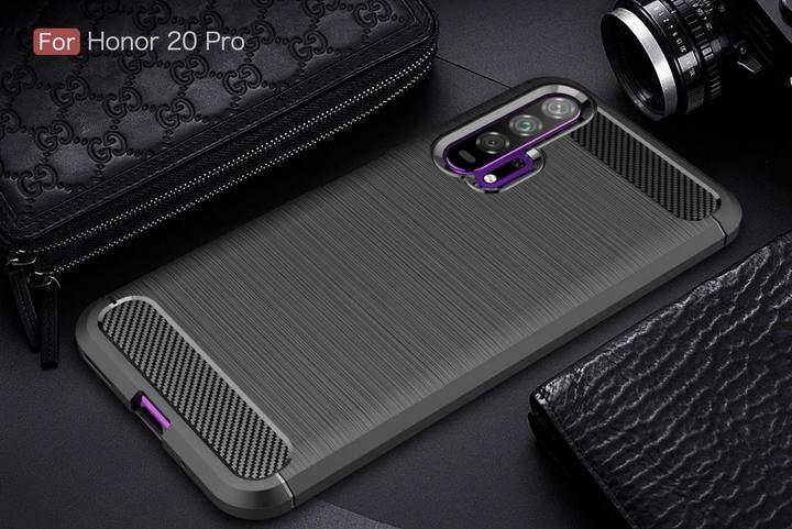 Actual product image Screenguard Honor 20 Pro Cover Carbon Brushed Soft TPU (Honor 20 Pro)
