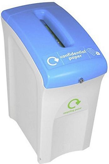 Actual product image kaiserkraft Recyclable waste collectors, document collection containers (55 l)