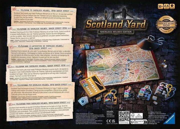 Actual product image Ravensburger Sherlock Holmes Scotland Yard (German, Italian, Dutch, English, French)