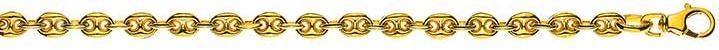 Natsumi Schmuck Armschmuck Gelbgold 18K/750 Schiffanker massiv 19cm (19 cm, 750/18 K Gelbgold)