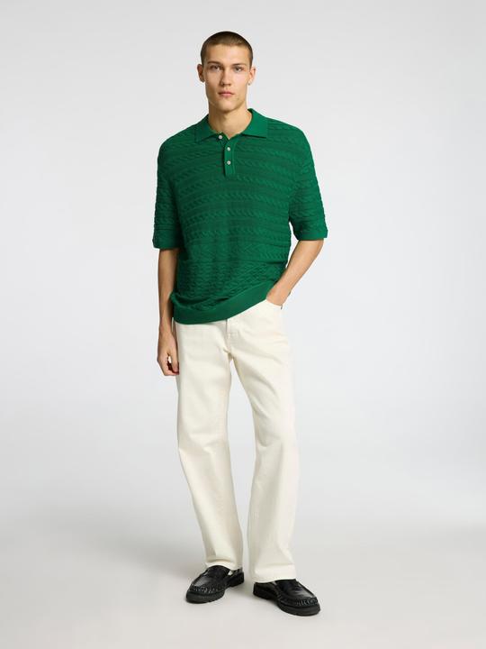 Actual product image Selected Homme Kurzärmeliges Polohemd aus Strick (L)