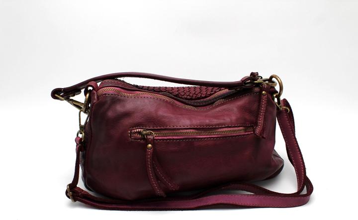 Only-Bags.Store Ledertasche, Umhängetasche aus weichem Leder, gewebte Lederhandtasche