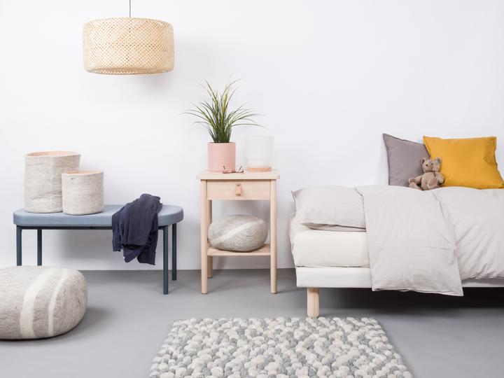 Produktbild Myfelt Hardy Filzkugelteppich (70 x 100 cm)