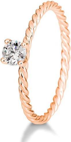 Produktbild Breuning Verlobungsring Kordel (58, 585/14 K Gold)