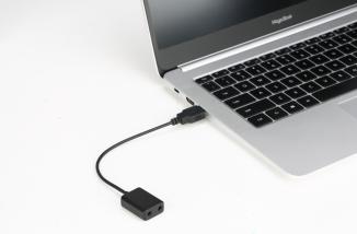 Actual product image Saramonic Adapter audio EA2L - 2x mini Jack TRS / USB-A