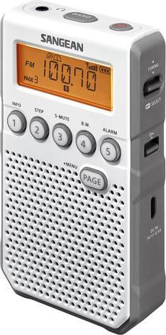 Actual product image Sangean DT-800 +BATT white-grey (FM)