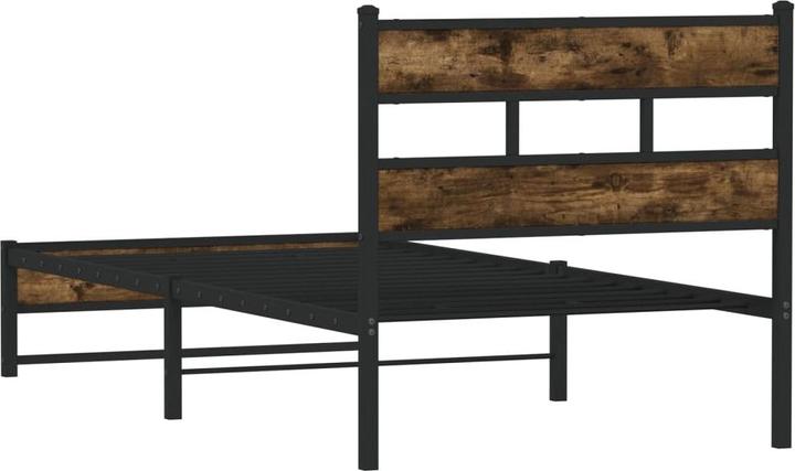 Actual product image VidaXL Metal bed Bed slatted frame single bed Bed frame without mattress 107x203cm (107 x 203 cm)